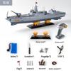 Remote Control Water-Spraying Destroyer Boat Toy with Real Water Cannon