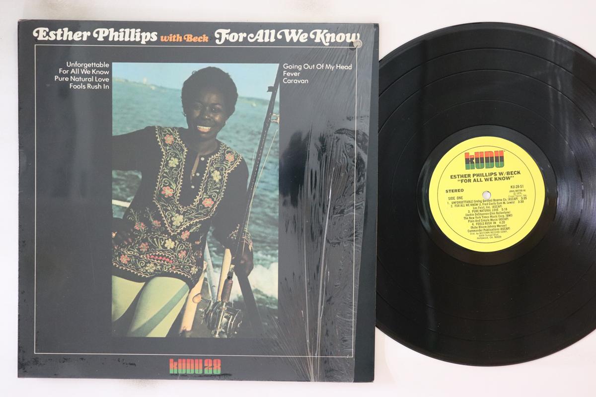 

LP Record ESTHER PHILLIPS, JOE BECK - For All We Know KU28S1 Kudu 1976 US Jazz Used