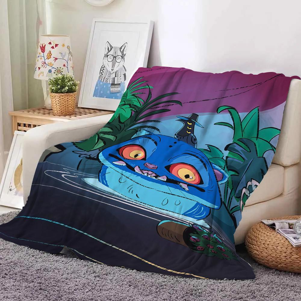 KPop Demon Hunters Colorful Anime Blanket: Girls and Cute Monsters, Super Cool Patterns, Warm and Warm