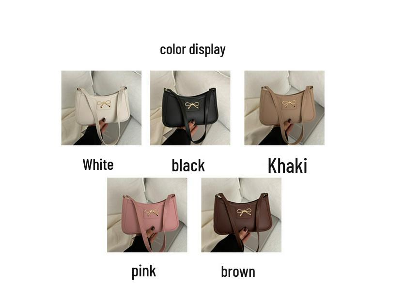 2025 Spring French Niche Retro Hong Kong-Style High-End Texture Women's Versatile Shoulder Bag