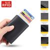 Carbon Fiber Credit Card Holder Luxury Wallets Men Luxury Bank Id Cardholder Case Anti RFID Smart Minimalist Wallet Cartera Bag