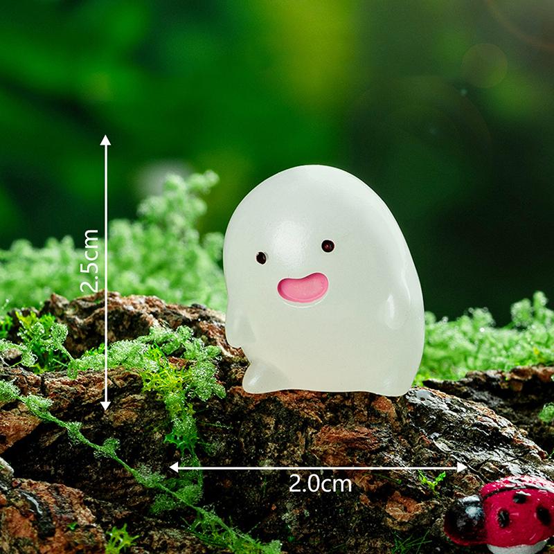 

Милая мини-светящаяся мультяшная кукла, миниатюрные фигурки, модель, ландшафтное украшение, креативное украшение для дома своими руками, аксессуары, подарки