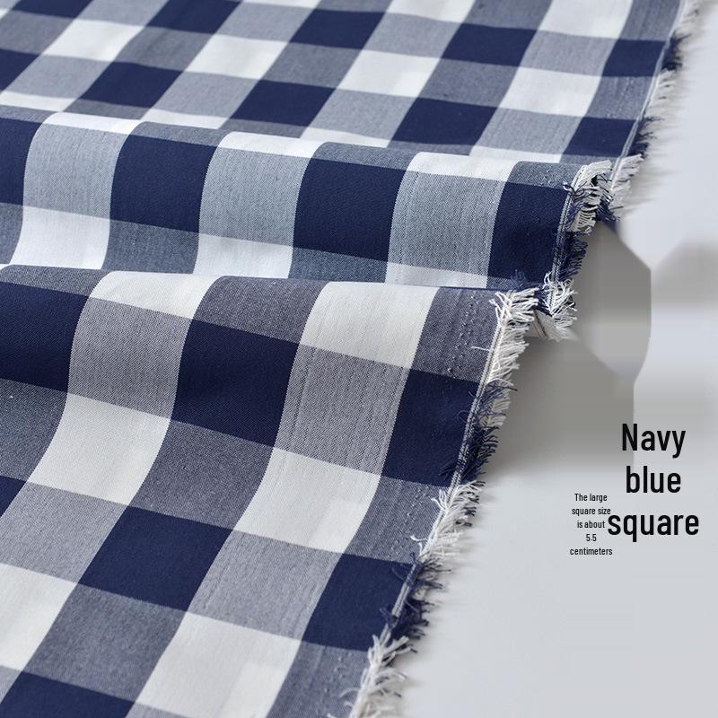 Thickened Polyester-Cotton Plaid Striped Sofa and Curtain Fabric