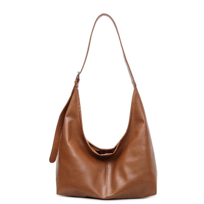 

Single-shoulder Bag, Commuting Bag, Wide Shoulder Strap Crossbody Bag коричневий