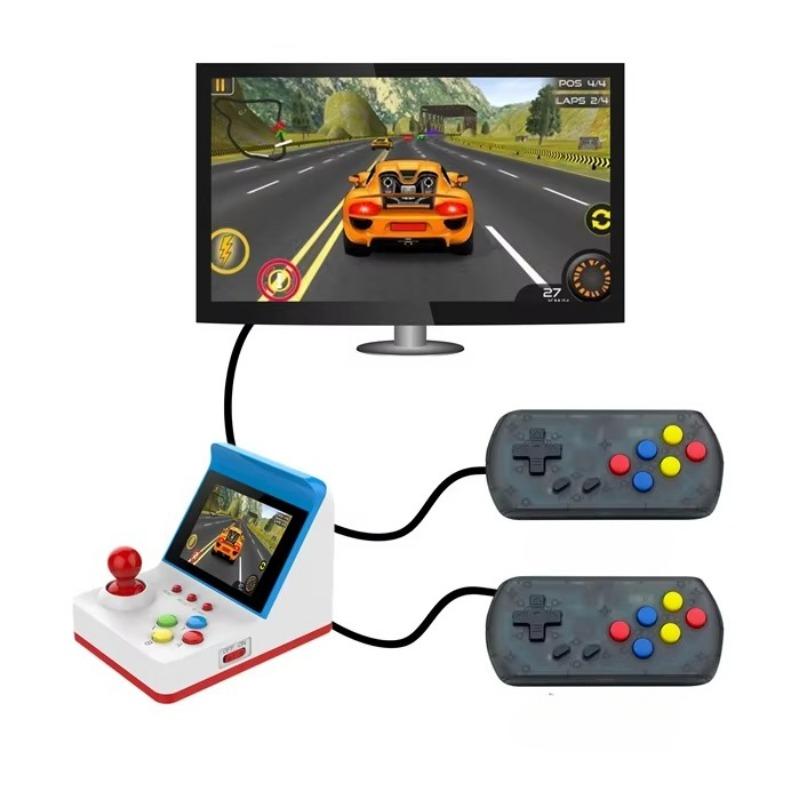 Mini Arcade A6 Retro Arcade Game Console Mini Palm Arcade Joystick Shaking Platform Double Edition