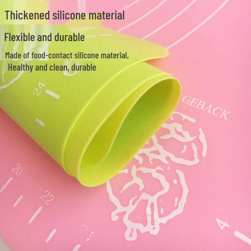 Kids Food-Grade Silicone Rolling Pin & Dough Mat Set