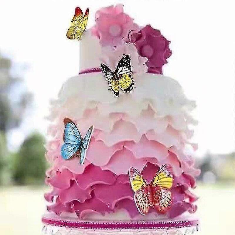 100 Stück essbare Blüten für Kuchen Dekorationen Kuchen Idee Dekoration Hochzeit Party (Farbe)