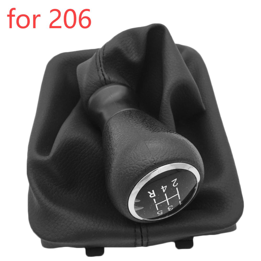 

Для Peugeot 206 207 307 Citroen C3/C4/C5 PU 5-ступенчатая ручка переключения передач рычаг переключения передач чехол багажника автомобильные аксессуары