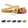 Belt Women'S French Retro Decorative Japanese Buckle Personalized Stone Pattern Belt Women