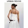 UR 2025 Autumn Shell V-neck Shirred Camisole