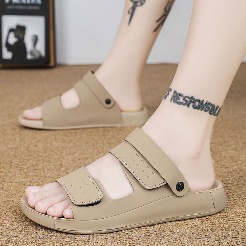 New fashion boutique men's sandals quality indoor and outdoor cool slippers British casual breathable beach shoes