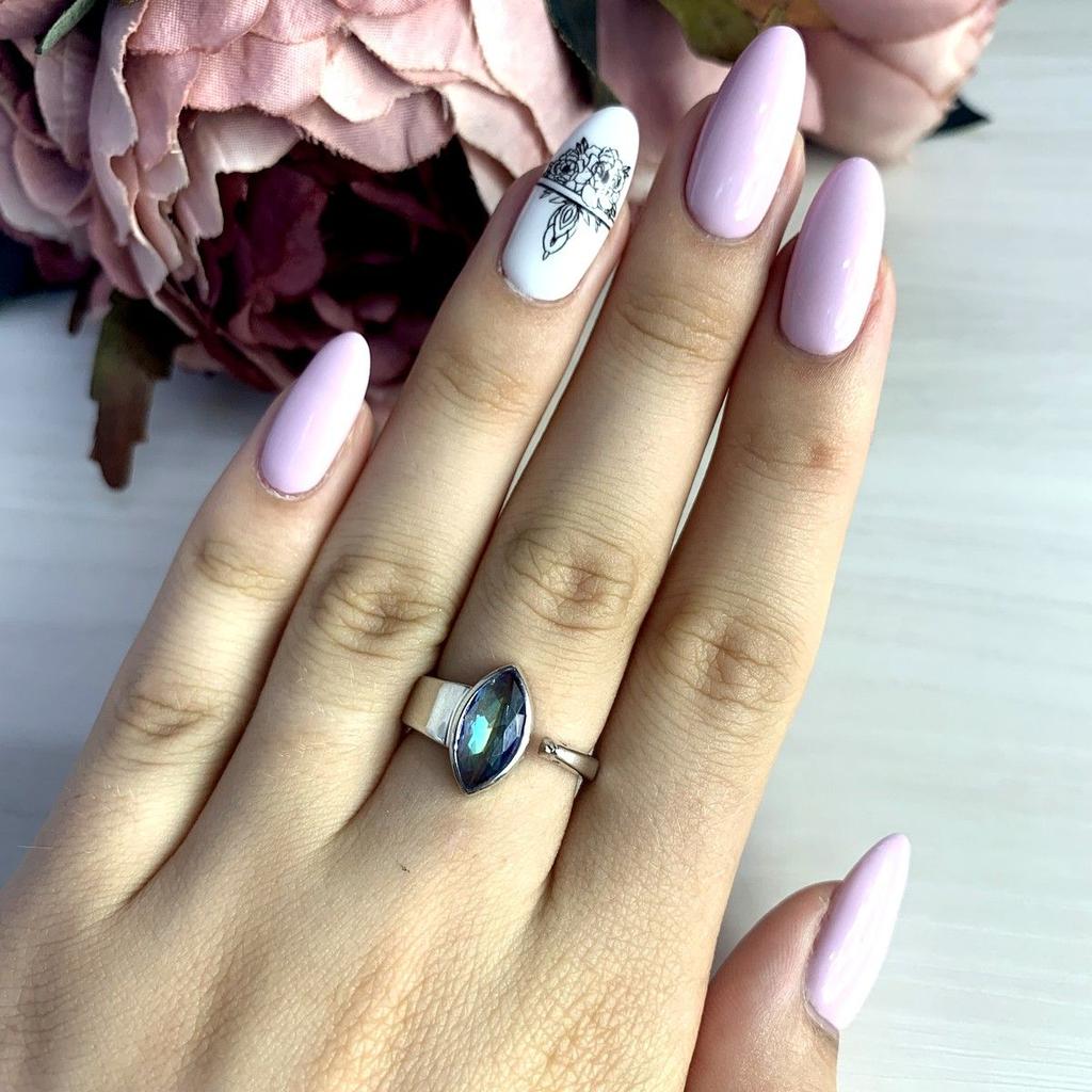 Серебряное кольцо с мистик топазом 1.34ct (1921401)