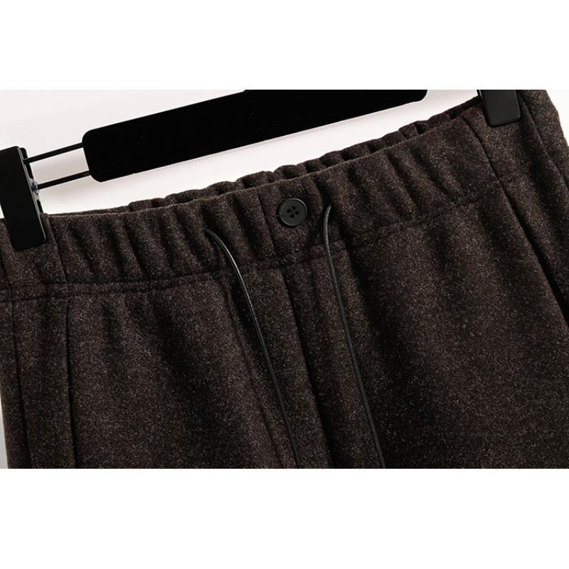 DIMANAF 2025 Autumn Winter Plus Size Pants Women Vintage Lady Thick Long Pants Loose Casual Oversized