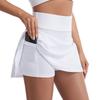 Women's Silk Grid Anti-Exposure Yoga Skort - Spring/Summer Sweat-Wicking Badminton & Tennis Training Skirt