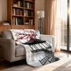 Plum Blossom Blanket Soft Throw Blanket for Home Bedroom Bed Sofa Picnic Travel Office Rest Cover Blanket Gift