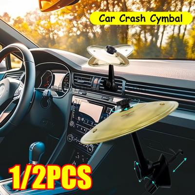 1/2/3PCS Hand-shooting Car Crash Cymbal Universal Auto Air Ventilation Port Clip-On Mini Drum Cymbals for All Types of Vehicles