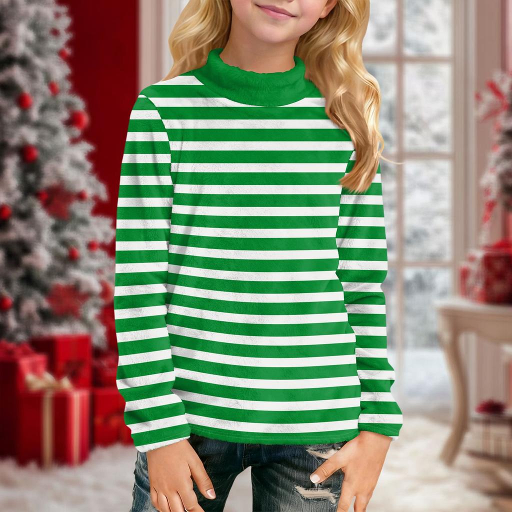 Children's Daily Casual Long-sleeved Printed Tops T-shirt