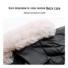 Winter Women's Korean Fashion PU Leather Coat with Fleece Lining and Fur Collar - Style WA8211