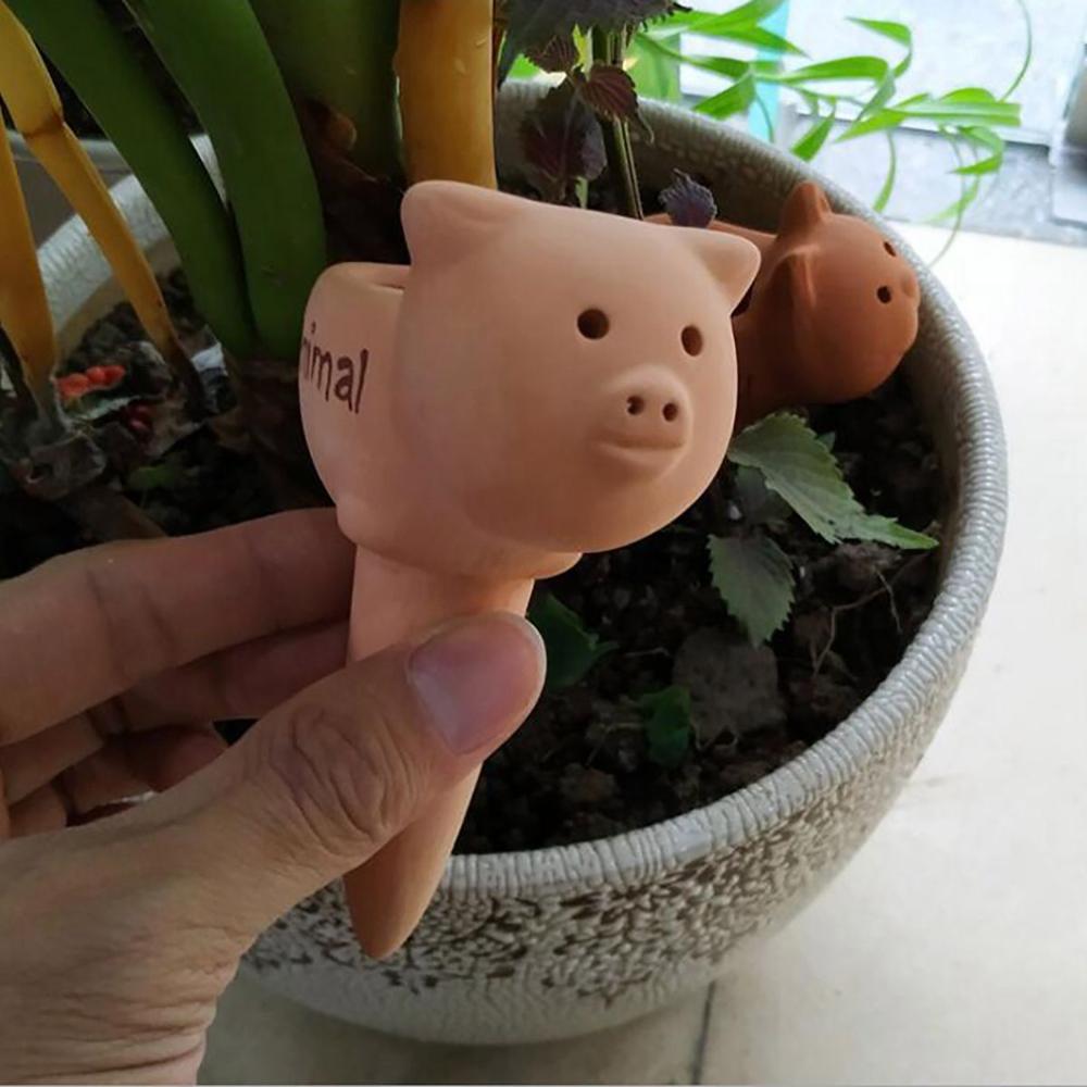 

Home Terracotta Indoor Outdoor Cute Plant Waterer Spikes Watering Stakes Irrigation Devices Animals