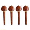 A1A2 4Pcs Cello Pegs Mahogany Tuning Pegs Musical Instruments Cello Replacement Parts Cello Tuner Pegs Mechanic Part