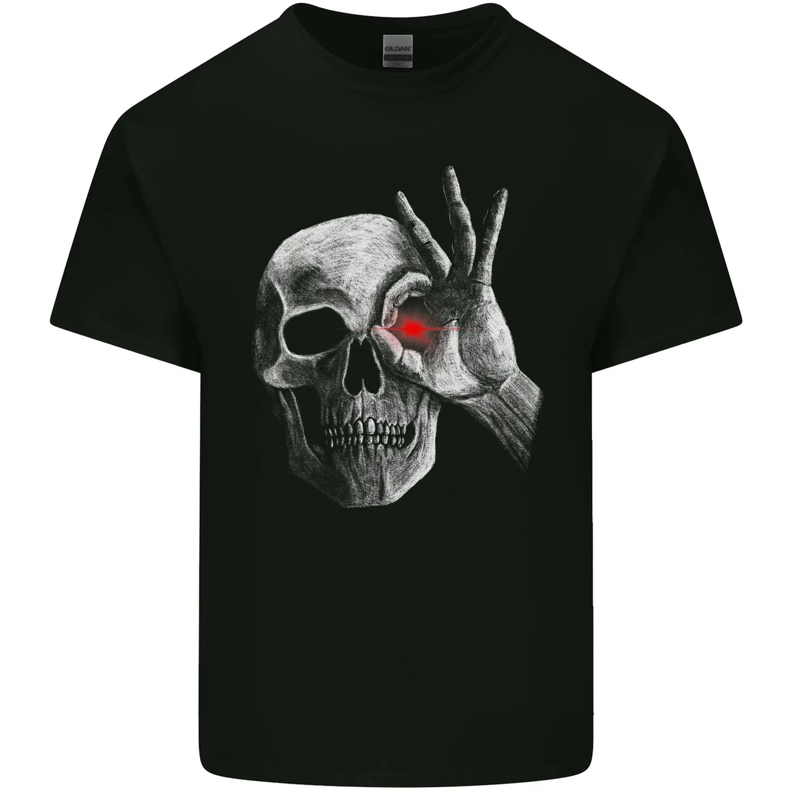 

A Red Eye Skull Kids T-Shirt Childrens S