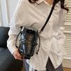 Funny Shoulder Bag Vintage Style Creative Horse Head Mask Bucket Bag Unique Niche Single Shoulder Crossbody Bag for Women