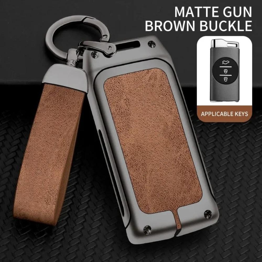 Zinc Alloy Car Remote Key Case Cover for Chery Tiggo7 5Xplus 3X Protection Shell Keychain Bag Keyless Interior Accessories