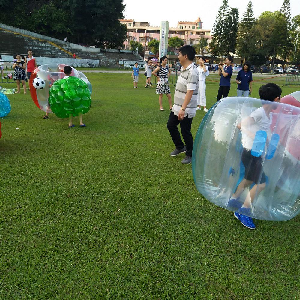 Red and Blue Inflatable PVC Bumper Ball for Kids – Zorb and Impact Toy Ball