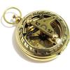 Antique Finish Brass 2" Sundial Compass Nautical Marine Old Vintage Pocket Style Compass