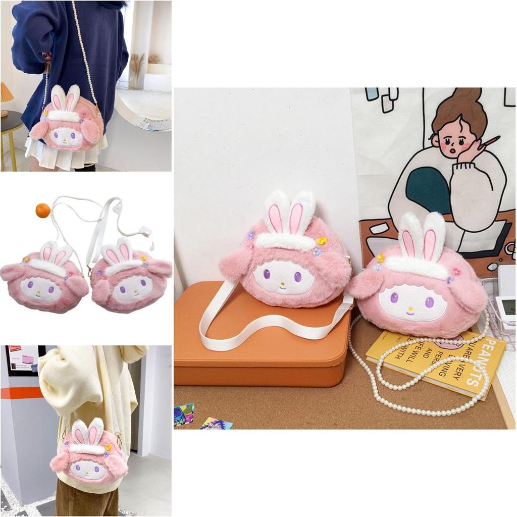 Meleedy Cute Rabbit Plush Toy Backpack