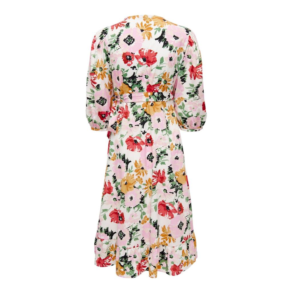 Only Womens/Ladies Puff Sleeve Wrap Dress