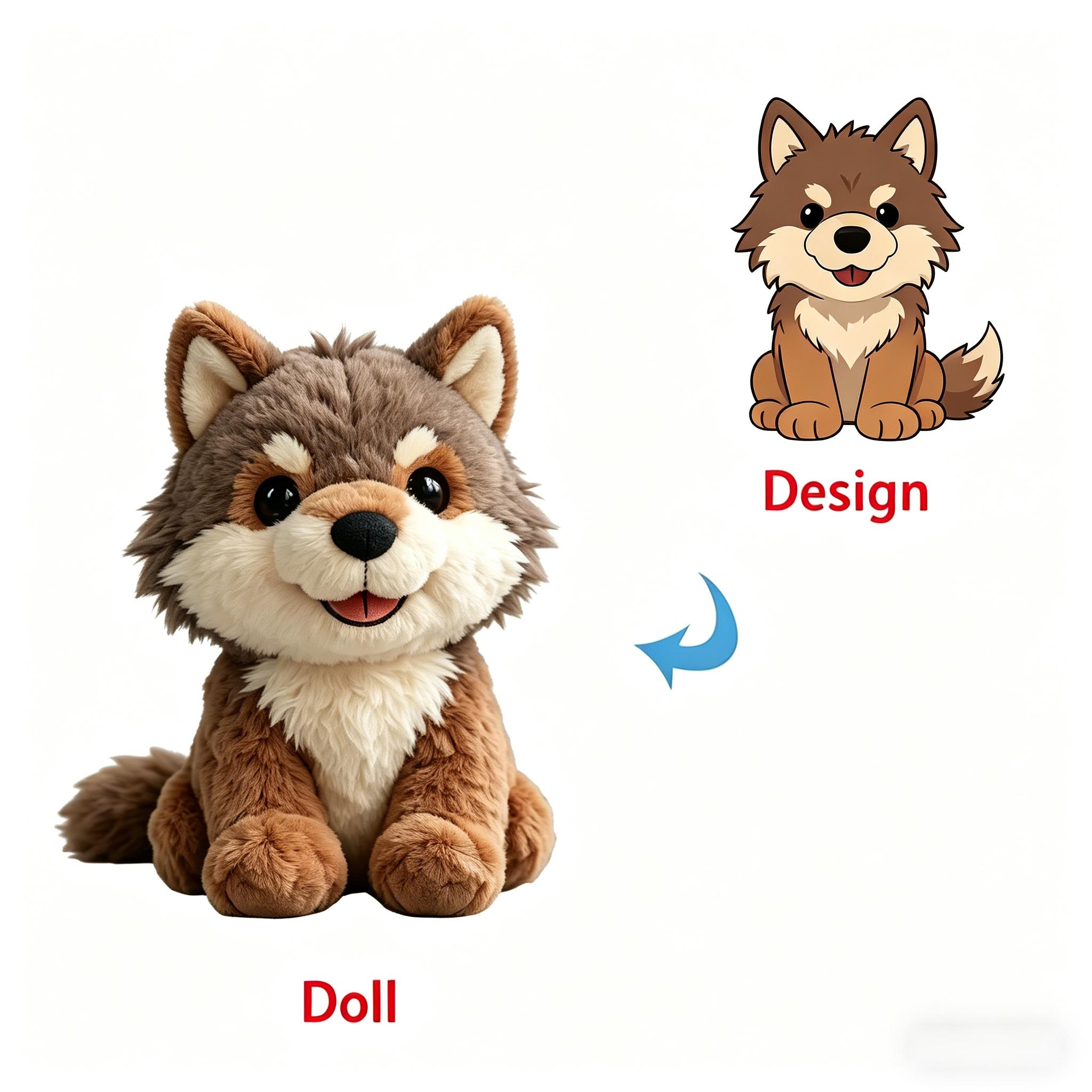 Funboxes Low MOQ Custom Design Stuff Plush Doll Stuffed Animal Toys Plush Custom Simulation  Animals Plush Toy 40cm