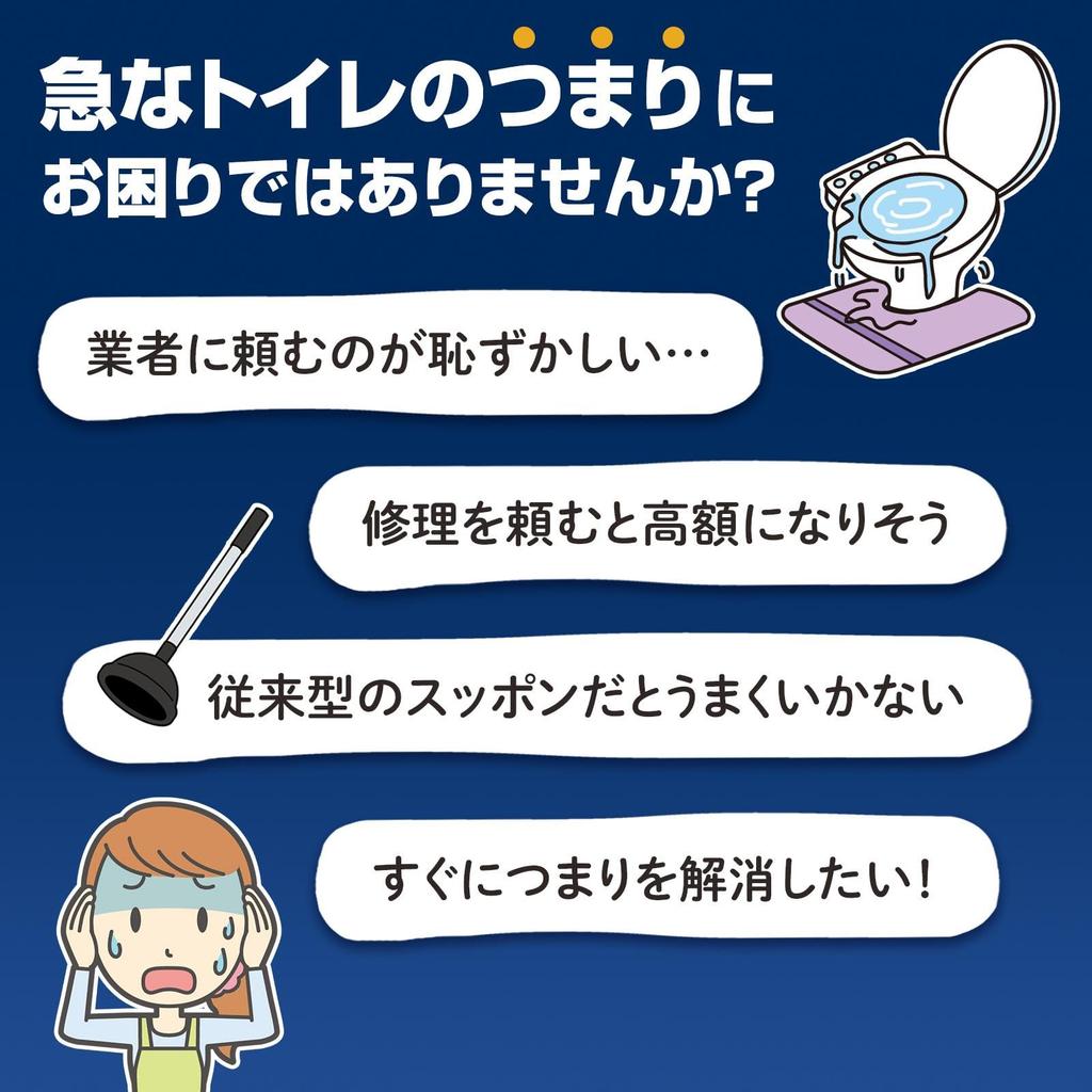 Comolife Pump-Type Toilet Clog Cleaner, Easy to Clean with Plunger