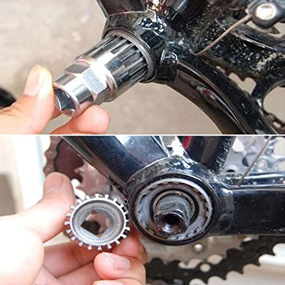 Extrator de manivela para suporte inferior de bicicleta MTB, extrator de BB, chave de 20 dentes, ferramentas de manutenção e reparo para ciclismo, acessórios