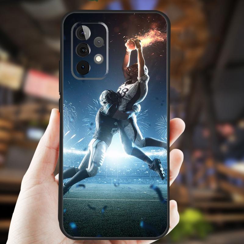 American Football Case For Samsung Galaxy A26 A54 A14 A36 A16 A33 A56 A15 A55 A53 A35 A22 A32 A52 A34 A05 A06