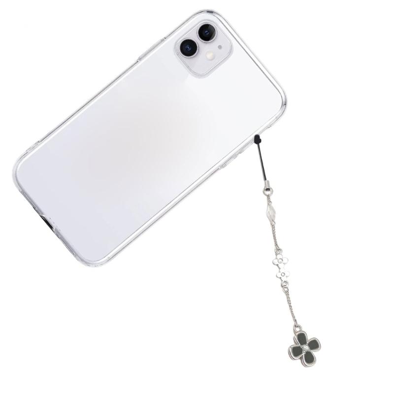 Clovers Pendant Mobile Phone Chain Cartoon Anime Flower Hanging Pendant Phone Straps Rope Phone Lanyard Bag Decoration