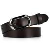Ladies Cowhide Belt Pin Buckle Leather Belt Casual Fine Belt