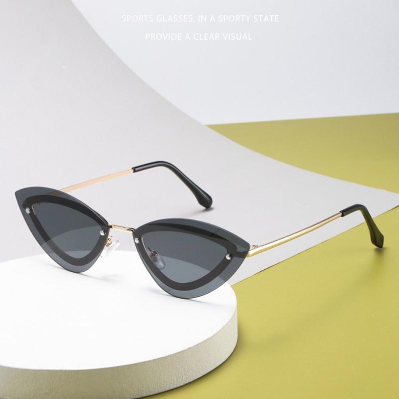 Fashion Cat Eye Sunglasses Simple Elegant Design Lightweight Comfortable Versatile Unisex Sunscreen Sunglasses 3863