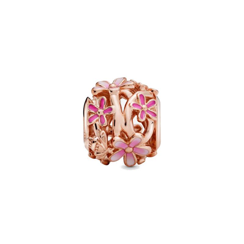 New copper Plated Rose Gold Plated Dangle Charm Bead Charms Compatible With Authentic Women Bracelets Bead Charms Charm for Pendant Necklaces Jeweller