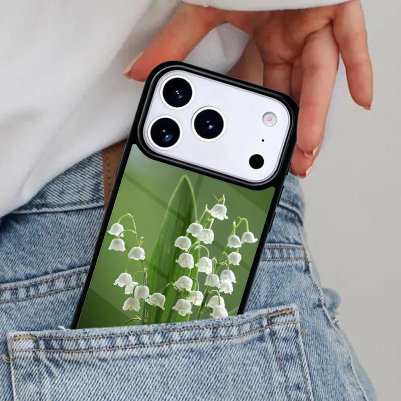 Lily of the Valley Flower Phone Case for iPhone 17ProMax 12 13 14 15 16e 17 Pro Max Plus Air Cover