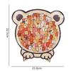 Puzzle 3D en Bois Chat Forme Irrégulière - Jouet Mignon à Empiler Amusant Cadeau