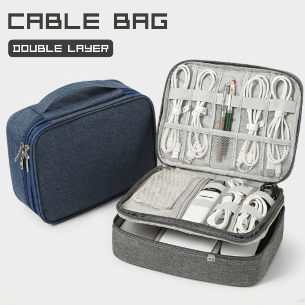 Dust-proof Digital Storage Bag Zipper Prevent Scratches Charger Storage Bag Lightweight Protective Digital Accessories Bag