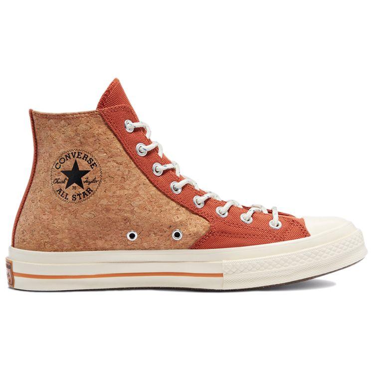 Converse Chuck 70 High Summer Daze - Cork Unisex Sneakers Orange Red-Bark Egret 170853C
