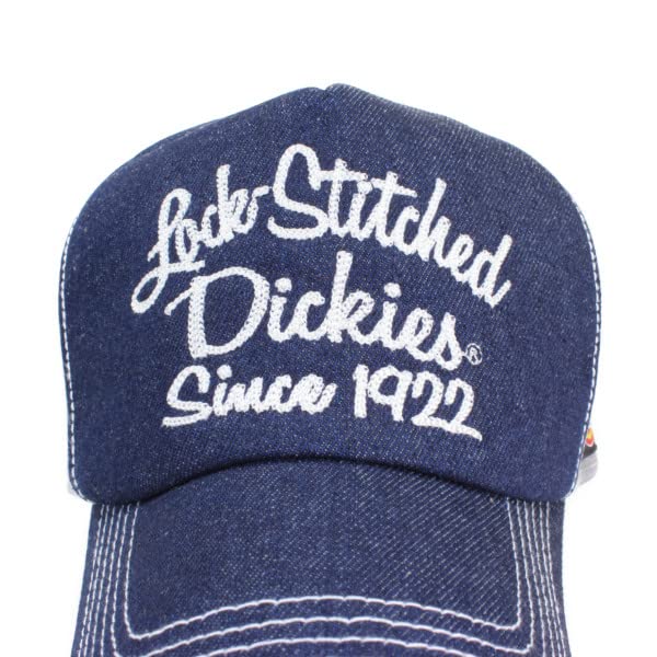 Dickies Mesh Cap for Men and American Casual Gift One Size Fits All Women, Style, Trendy, Outdoor, (Stitched, Indigo),