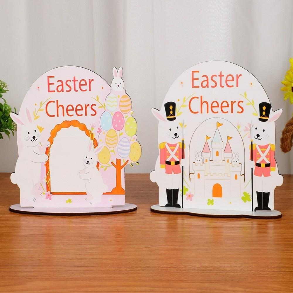 Handmade Easter Bunny Decor Cartoon Bunny Eggs Decor Easter Table Centerpieces  Tabletop Display