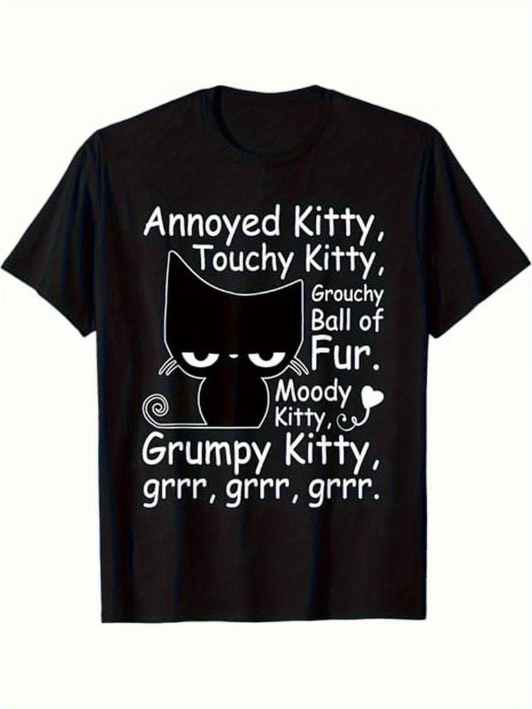 Cat Mom Graphic TShirt for Women Short Sleeve Round Neck Vintage Cat with Red Bow Hearts Machine Washable Casual Summer Top