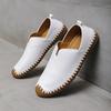 Summer Plus Size Fashion Men's Leather Shoes Simple Oxford Sole Casual Shoes Comfortable Soft Sole Lightweight Non-Slip Loafers