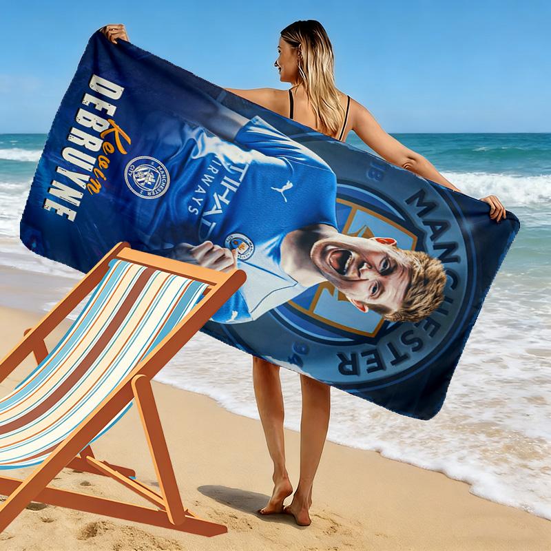 Kevin De Bruyne Manchester City'S Star Player Beach Towel Outdoor Camping Portable For Travel Seaside Quickdrying Swim Towel Swim Beach Towel