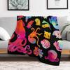 Cephalopod Throw Blanket Warm Throw Blanket Gift for Anniversary