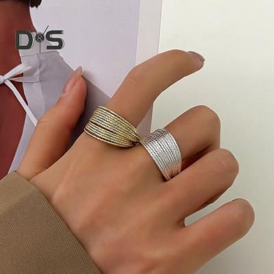Offene Ringohrringe für Damen, verstellbar, mehrschichtig, einfarbig, breit, galvanisch poliert, Legierung, Fingerring für Damen, Abschlussball, Party, Alltag, Ohrschmuck